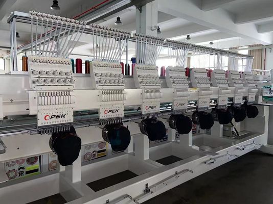 Macchina per ricamo a 8 teste Opek con 500 mm di intervallo tra le teste e 60 cm di taglia del tavolo da lavoro