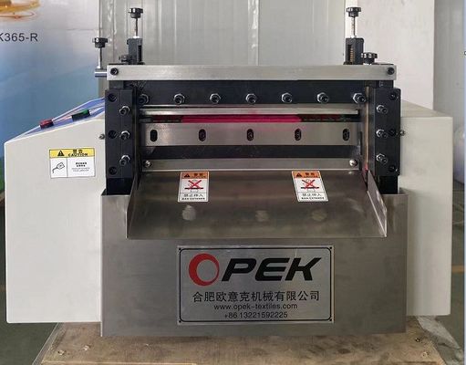 Tipo di taglio Operatore automatico Macchina di taglio di tessuti a maglia per cappelli a nastro 0,9 Kw