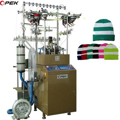 Sistema di controllo computerizzato ad alta velocità OPEK 2024 Beanies Machine per la produzione