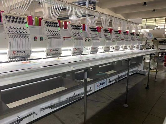 Alta velocità 6 teste 12 15 aghi OPEK macchina di ricamo computerizzata per ricamo