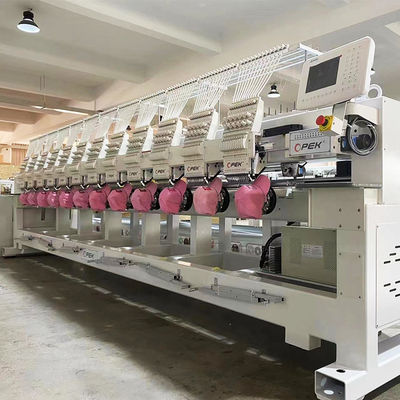 Macchina di ricamo computerizzata ad alta velocità a più teste con intervallo di 400 mm tra le teste
