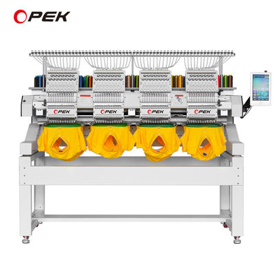 Potenza 600W 4 Testa 615 KG Macchina di ricamo piatta automatica