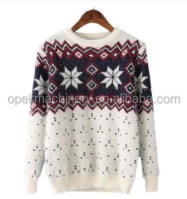 Tre sistemi 2790*2010*940mm Maglione 12G Macchina di Maglieria Jacquard Piatta Informatizzata