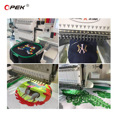 Macchina di ricamo a cappello OPEK T-shirt cappello a testa singola piatto ad alta velocità computerizzato