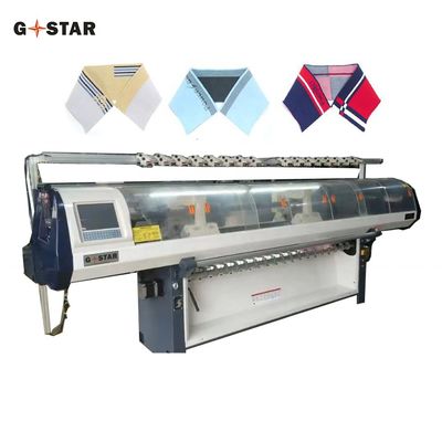 80 pollici 1 1 macchina a maglia computerizzata a doppio carrello a colletto piatto e manciotto per prodotti
