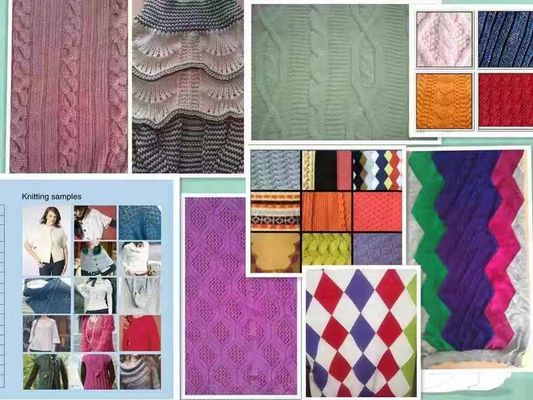 Macchina a maglia piatta da 12G da 52 pollici ad alta velocità per la produzione di maglioni commerciali